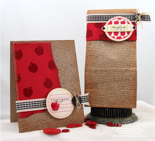 Stamps: 2009 Autumn Tags<br />
Ink: Basic Black, Pure Poppy, Scarlet Jewel, Spring Moss,...