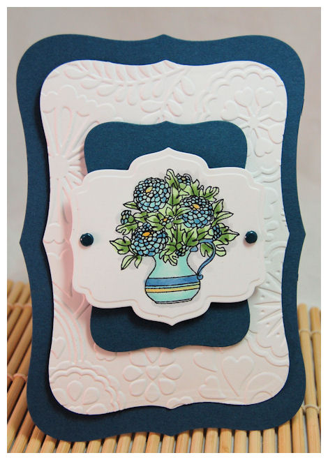 I fell in love with this particular image in the set! I wanted to keep my card clean and simple,...