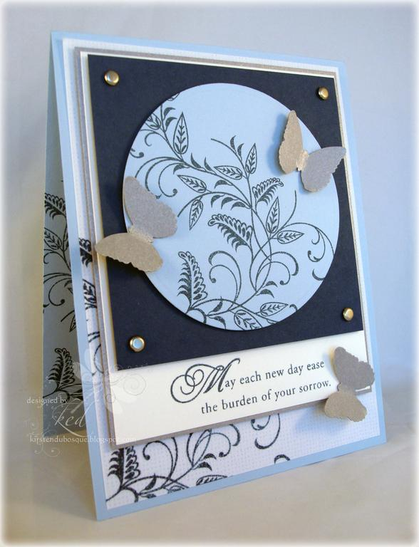 With Sympathy card with Taylored Expressions sketch.