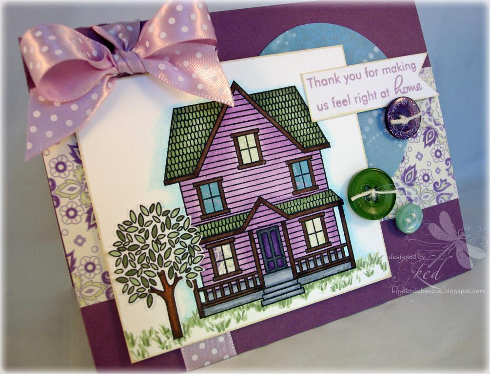 Right at Home card with this SCS's SC240 sketch.