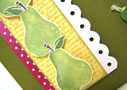 Close-up pear card