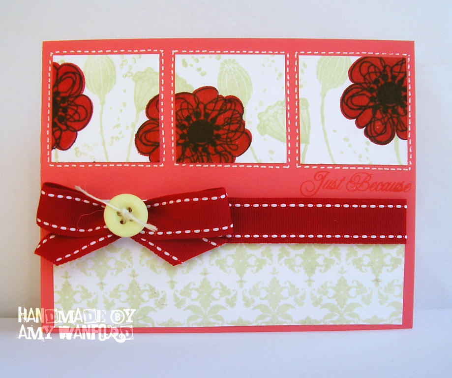 This is for the Raspberry Suite Color Challenge #13<br />
Card Recipe<br />
(All PTI Unless...
