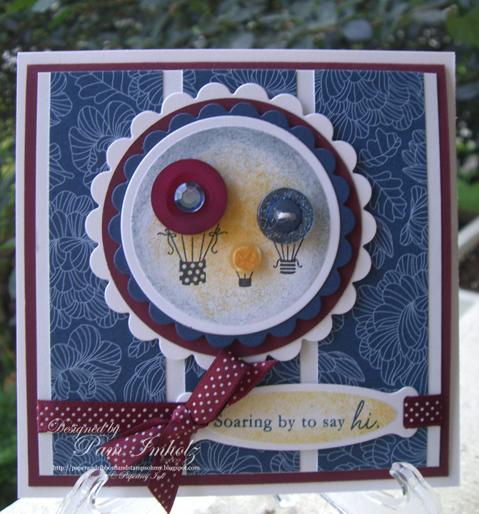 I love hot air balloons so I had to try this one first. I paired the GORGEOUS new Enchanted...