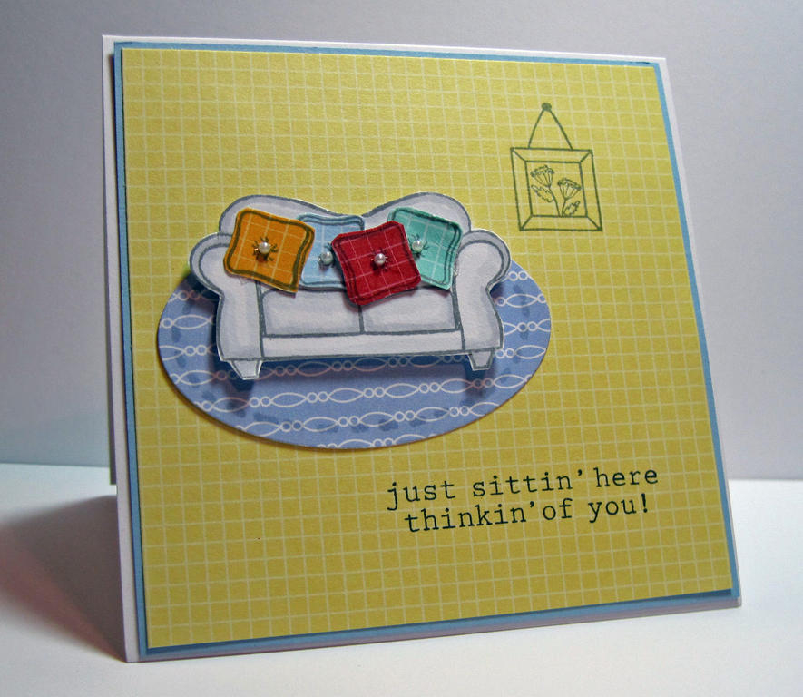 I was inspired by a couch in the latest Country Living Magazine where there were lots of...