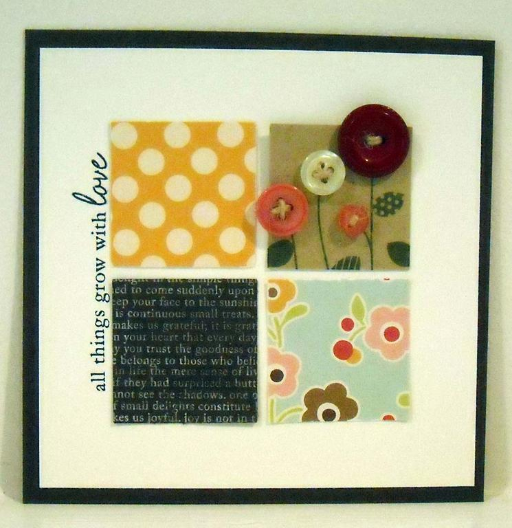 A card I created after retuning home from CHA with some lovely October Afternoon paper and a...