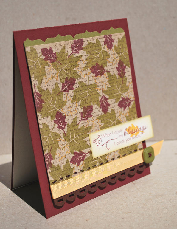 Stamps - Fall Elegance, Background Basics: Text Style<br />
Ink - Ripe Avocado, Scarlet Jewel,...