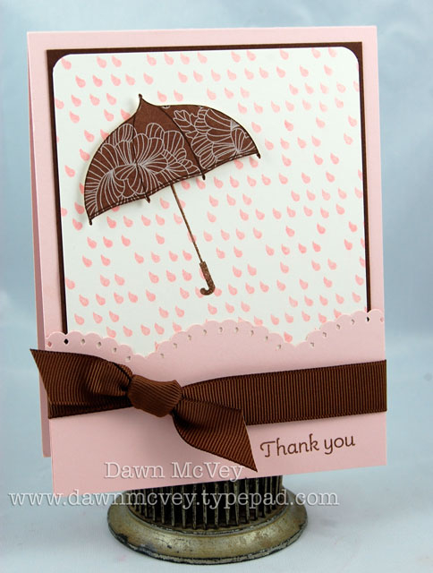 Paper: sweet blush, dark chocolate, vintage cream, In Bloom patterned paper<br />
Stamps:...