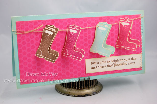 Paper: aqua mist, hibiscus burst, vintage cream<br />
Stamps: Scattered Showers Additions,...