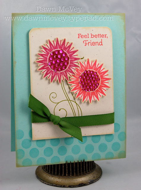 Paper: aqua mist, rustic cream, vintage cream<br />
Stamps: Scattered Showers Additions, Fancy...