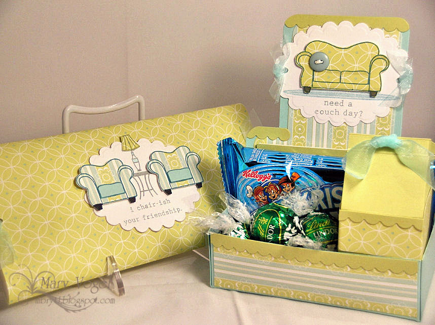 I created this set using the Milk Maid template and On My Couch stamp set. A friend is going...
