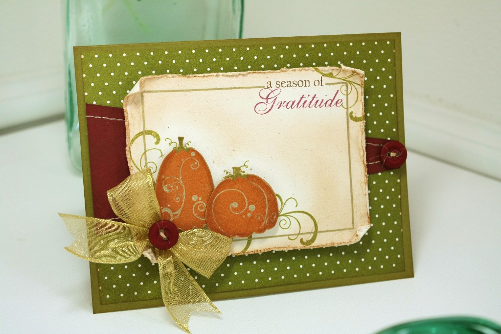 Stamps- Autumn Blessing<br />
Ink- Orangerie, Cognac, Ripe Avocado, Scarlet Jewel, Dark...