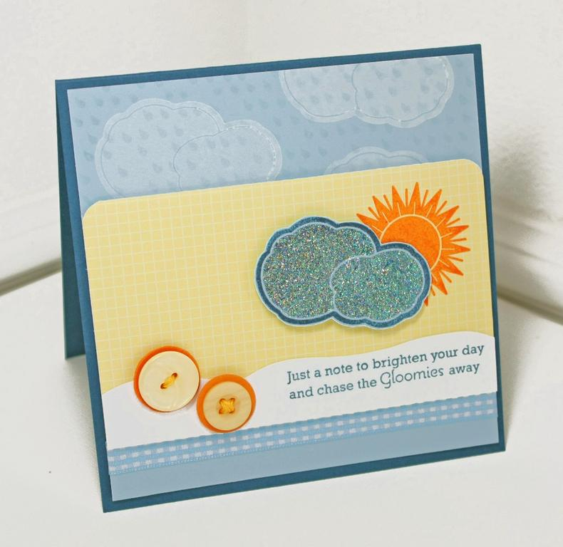 Stamps- Scattered Showers additions<br />
Ink- Fresh Snow, Orangerie, Enchanted Evening, Spring...