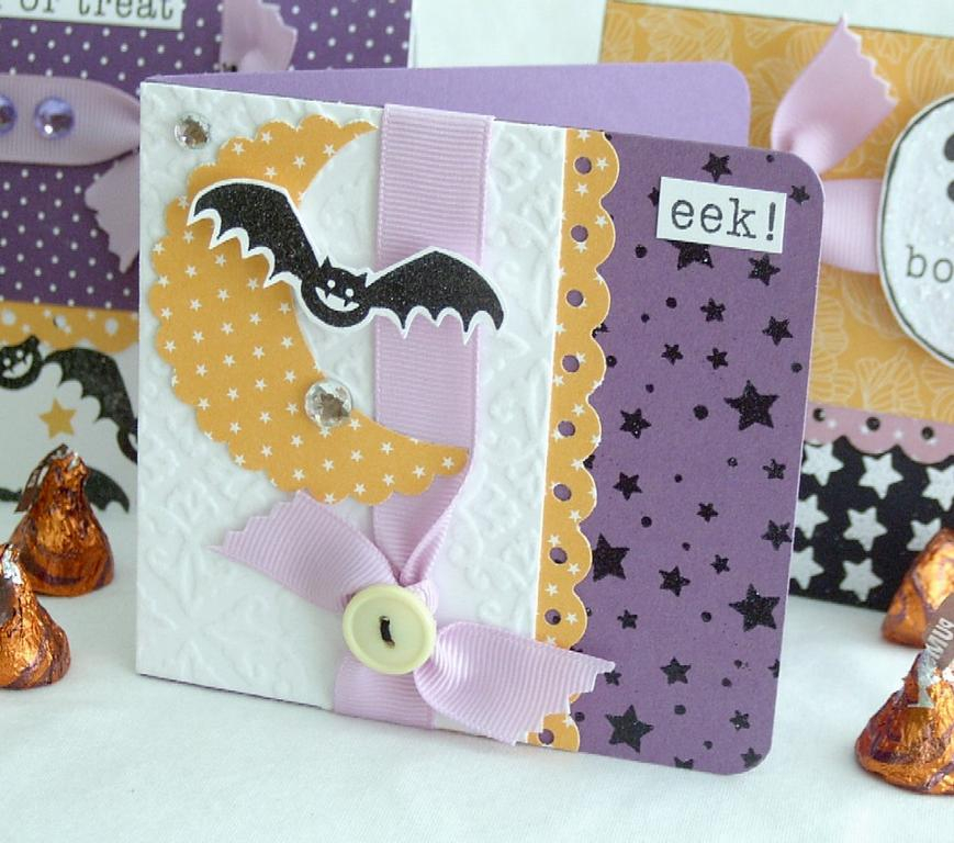 Papertrey Ink Supplies Used:<br />
Stamps:  Boo to You<br />
Cardstock:<br />
Plum Pudding...