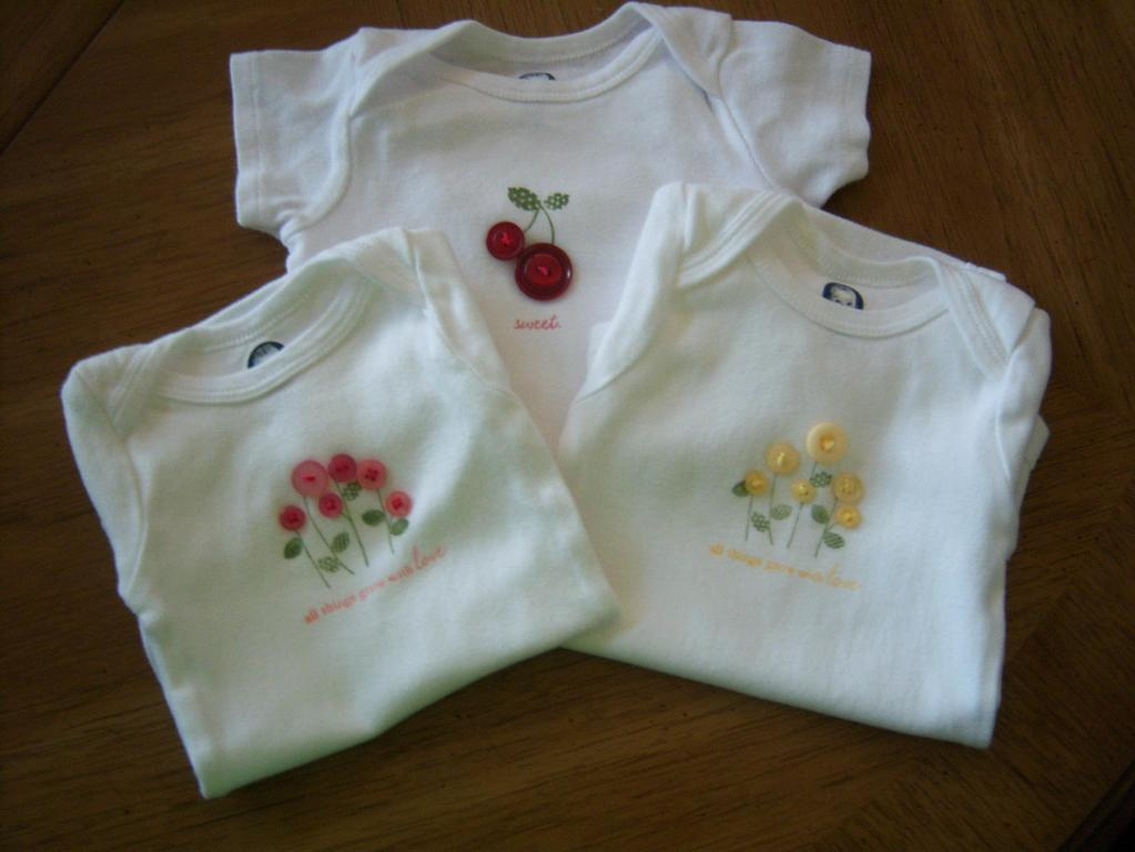 Baby Girl Everyday Button Bits Onesies