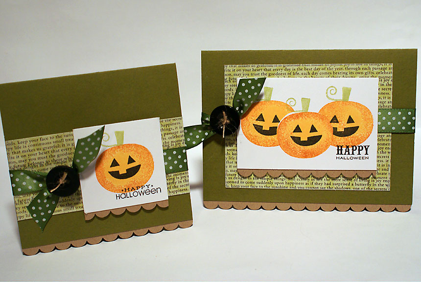 stamps: Boo To You, 2009 Halloween Tags, Polka Dot Basics II, Background Basics: Text Style...