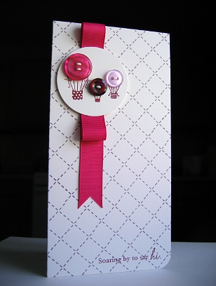 Stamps:  Everyday Button Bits, Background Basics: Retro<br />
Ink:  Raspberry Fizz, SU Perfect...