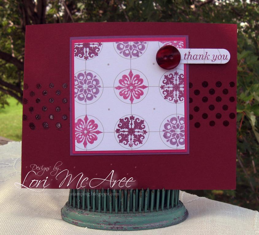 Supplies:<br />
Stamps: Papertrey Guide Lines, Polka Dot Basics &amp; Simple Little Things...