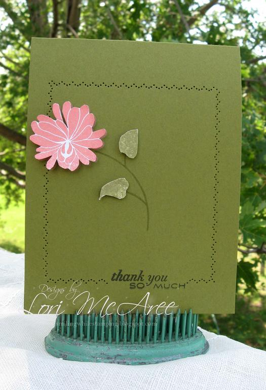 Supplies:<br />
Stamps: Papertrey Floral Fushion<br />
Paper: Ripe Avocado<br />
Ink:...