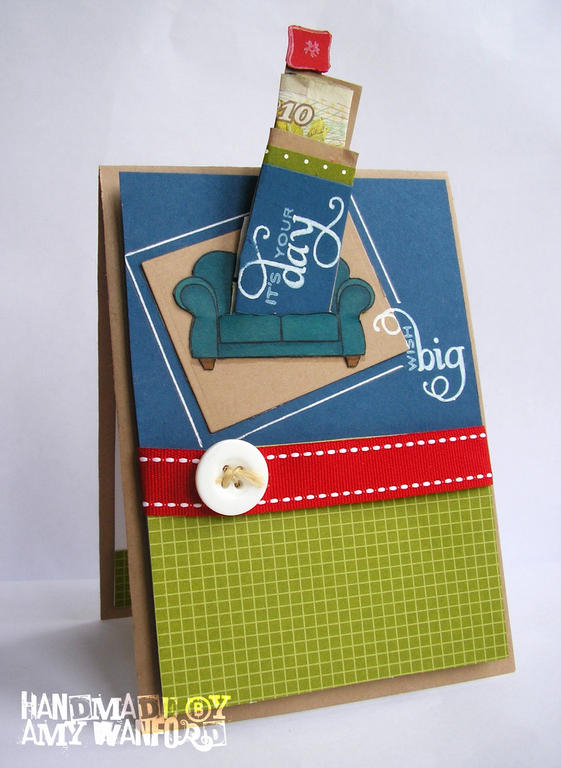 WOW! Not only Â£10 down the back of the couch but a co-ordinating decorated holder for it too!