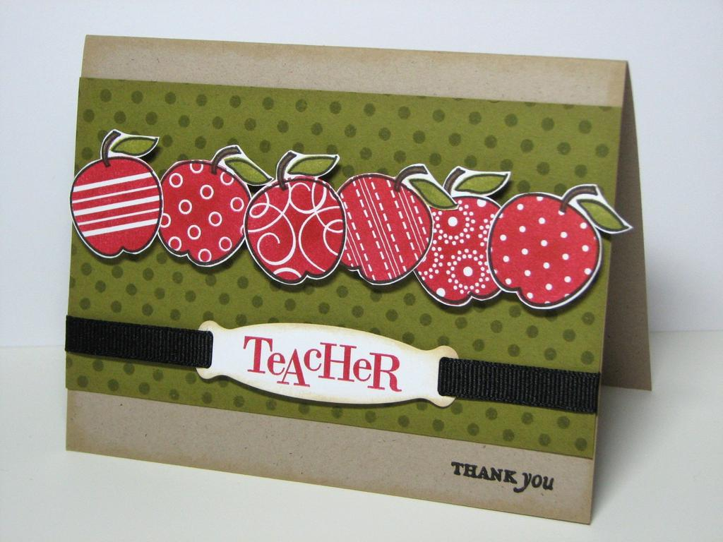 Stamps: Teacher&#039;s Apple, Polka Dot Basics, Simply Stationery (Papertrey Ink)<br />...