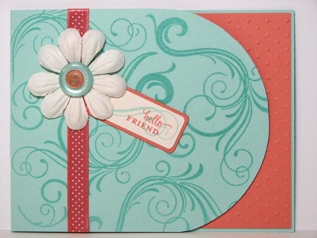 Stamps: Fancy Flourishes, Birds of a Feather (Papertrey Ink)<br />
Cardstock: Aqua Mist, Melon...