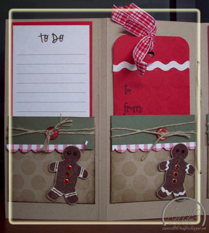 Close Up of Christmas Organizer<br />
Stephanie Jake (http://papercrafterthoughts.blogspot.com)
