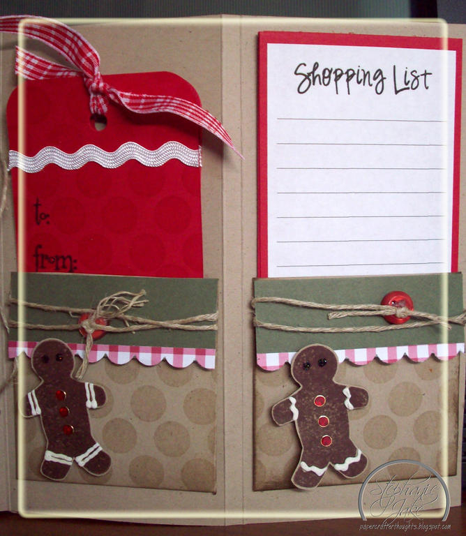 Close Up of Christmas Organizer<br />
Stephanie Jake (http://papercrafterthoughts.blogspot.com)