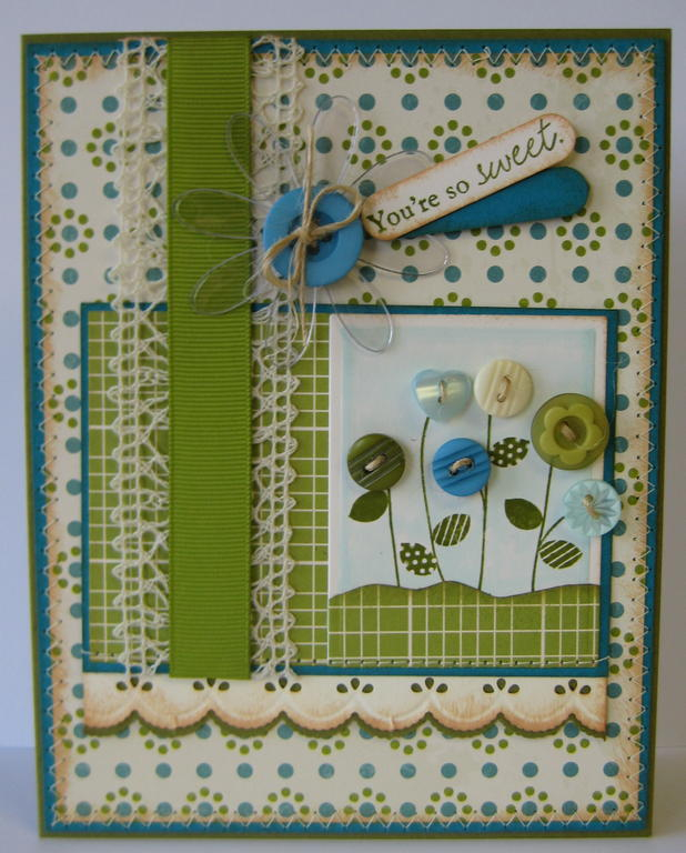 A Sweet Thank You - The hill is paper pieced in.