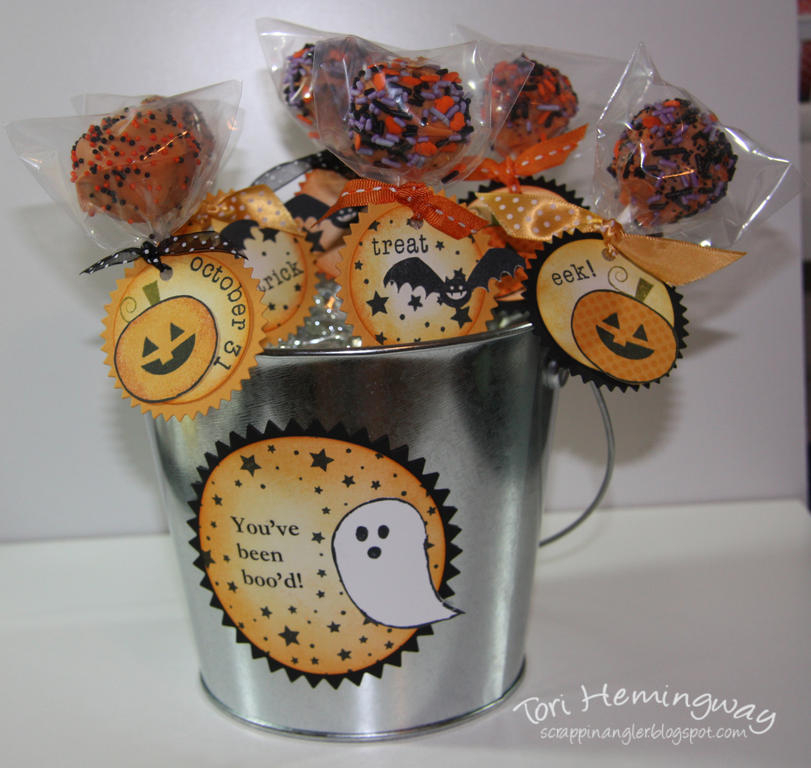 My Boo Bucket filled with Cake Pops!