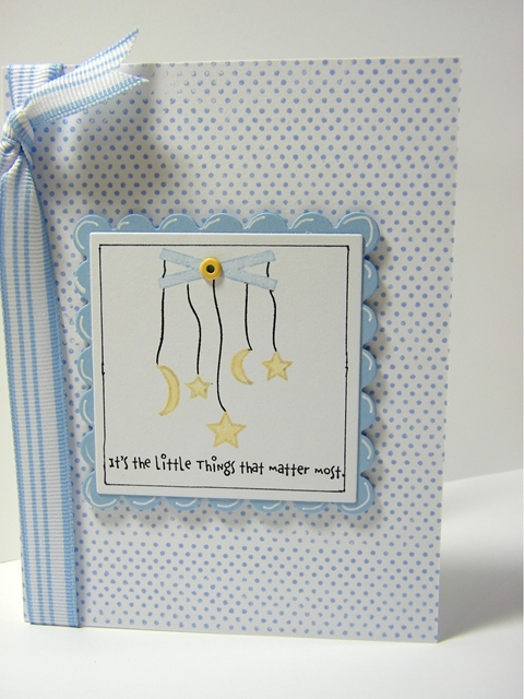 The main image stamps are by Savvy Stamps, and the blue used is SU&#039;s Bashful Blue.  The...