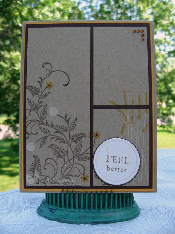 Stamps: Papertrey With Sympathy and Mega Mixed Messages<br />
Paper: Papertrey Kraft, Vintage...