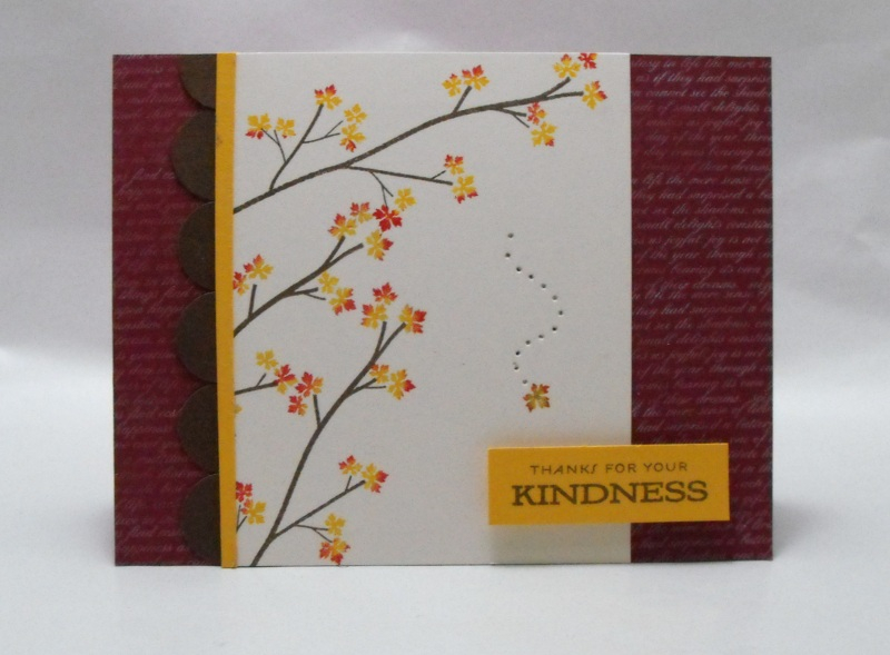 Just wanted to recreate a fun fall image using Out on a Limb.<br />
<br />
Stamps: (Out on a...