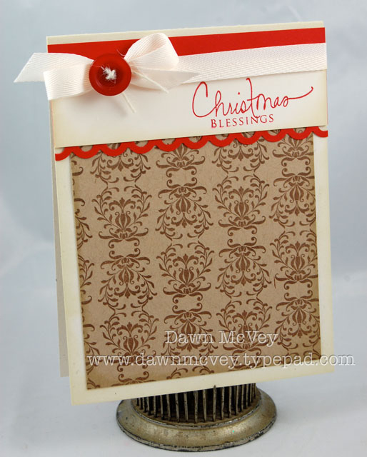 Paper: rustic cream, kraft, vintage cream, pure poppy<br />
Stamps: Signature Christmas,...