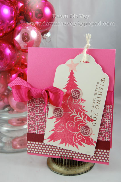 Paper: hibiscus burst, scarlet jewel, vintage cream, holiday cheer patterned paper<br />...