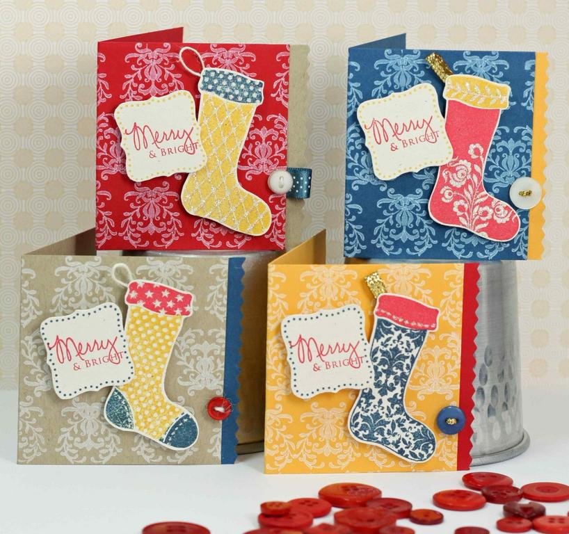 Stamps- Stocking prints, Vintage Labels, Signature Christmas<br />
Ink- Enchanted Evening,...