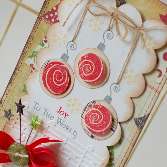 Stamps:  Winter Swirls<br />
Ink:  Smokey Shadow, Pure Poppy<br />
Cardstock:  Vintage...