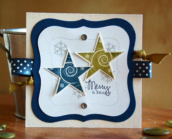 Hi! I used the Vintage Labels, Signature Christmas and Winter Swirls for this card. One of the...