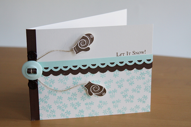 Stamps: Winter Swirls<br />
Paper: Stamper&#039;s Select, Aqua Mist, Dark Chocolate<br />
Ink:...