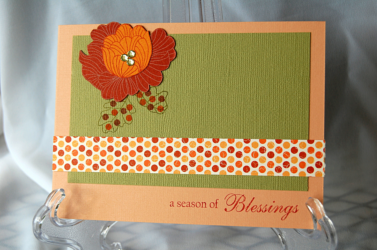 {A Season of Blessing} Card 4 x 51/2 in<br />
<br />
Recipe:<br />
<br />
~Cardstock: Paper...