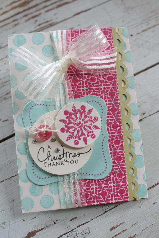 Supplies: <br />
Cardstock:  Vintage Cream, Kraft, Raspberry Fizz<br />
Ink:  Raspberry Fizz,...
