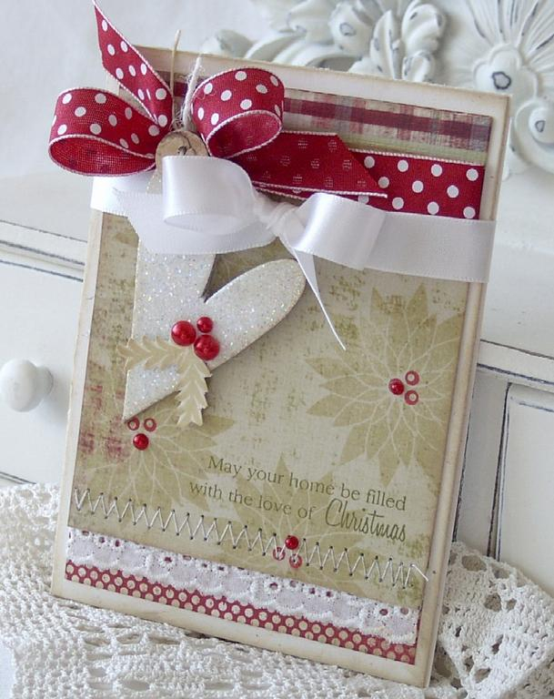 Papertrey Ink Supplies Used:<br />
Stamps:<br />
Peaceful Poinsettia<br />
Ink:<br />
Pure...