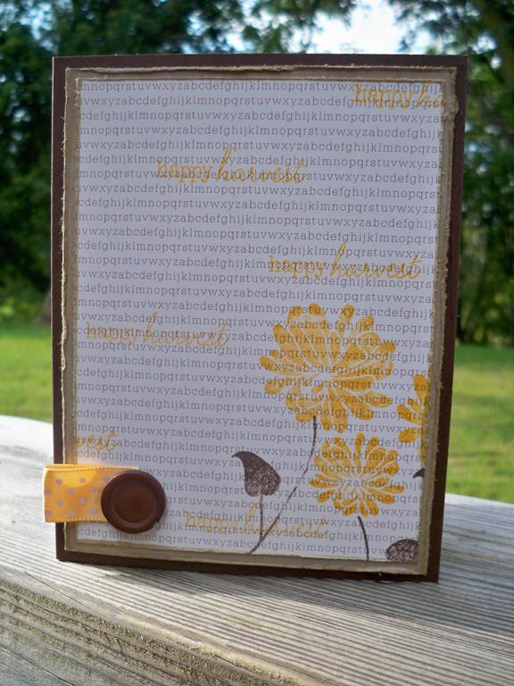 This was for the August blog hop- to use text on your card.  I just LOVE the way this turned out!
