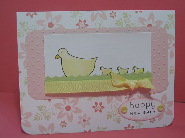 This was for CMWC 27, but I turned the sketch on it&#039;s side.  Sweet Blush, Spring Moss, and...