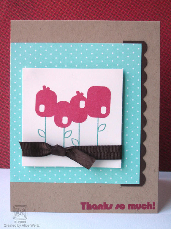 I made this for Dawn&#039;s Raspberry Suite Color Challenge #17. I love this color...