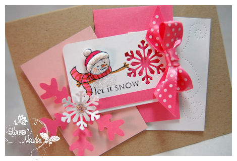 Sweet  as Snow close up<br />
<br />
I love this new button bits set! What I love most is that...