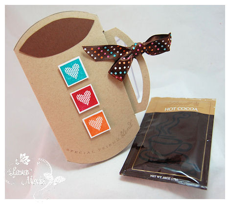 I had so much fun turning this template into a "coffee" cup! This holds a packet of...