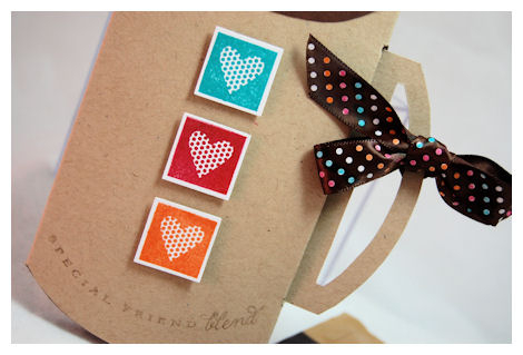 I had so much fun turning this template into a "coffee" cup! This holds a packet of...