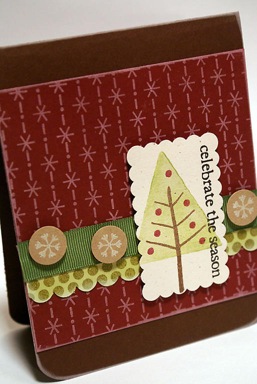 stamps: Holiday Tree, Polka Dot Basics II (Papertrey Ink)<br />
<br />
ink: Spring Moss, Dark...