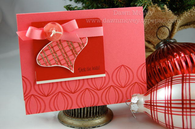 Stamps: Vintage Ornaments, Vintage Ornaments Additions<br />
Paper: berry sorbet, pure poppy,...