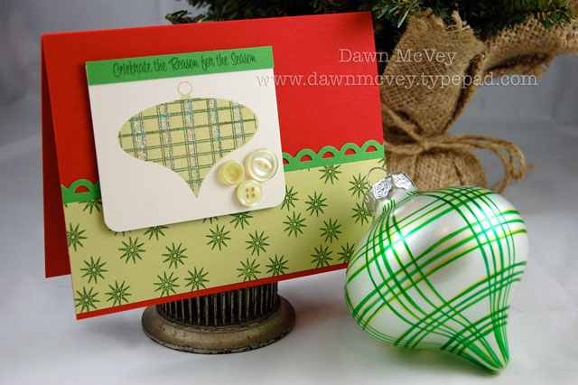 Stamps: Vintage Ornaments, Vintage Ornaments Additions<br />
Paper: pure poppy, spring moss,...